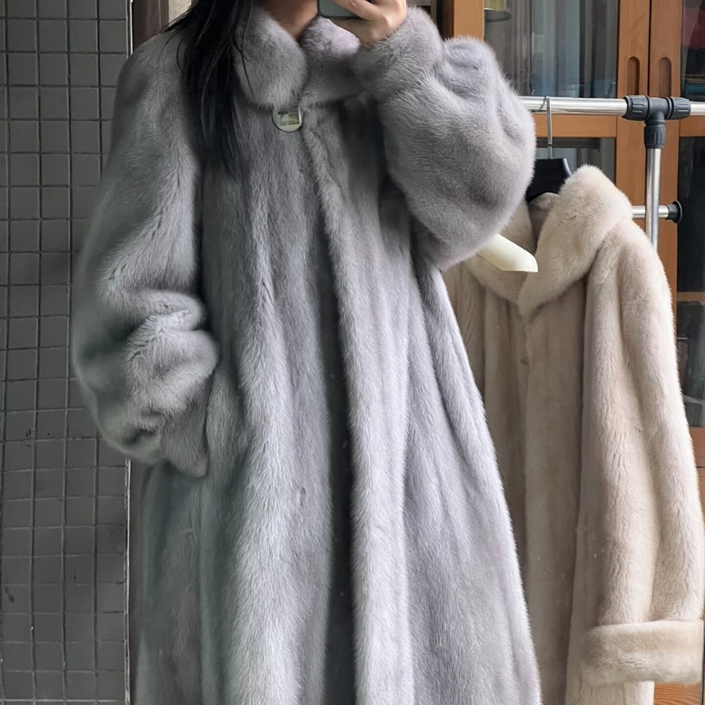 Saga Furs Sapphire Mink Fur Coat